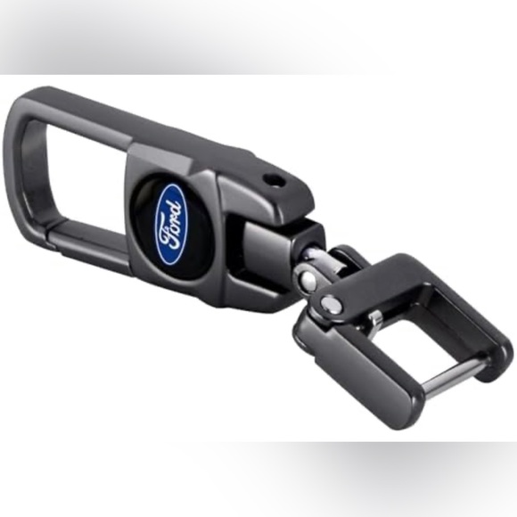 New Ford Metal Car Keyring Keychain Replacement with Logo,Car Key Chain Key Ring - Picture 1 of 4